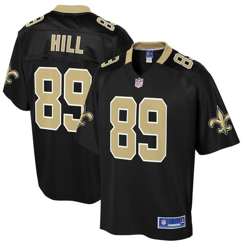 Men' NFL Pro Line Josh Hill Black New Orleans Saints Big & Tall Player Jersey