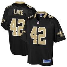 Load image into Gallery viewer, Men&#39; NFL Pro Line Zach Line Black New Orleans Saints Big &amp; Tall Player Jersey