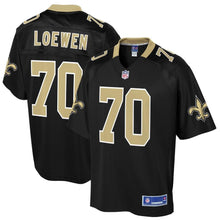 Load image into Gallery viewer, Men&#39; NFL Pro Line Mitchell Loewen Black New Orleans Saints Big &amp; Tall Player Jersey