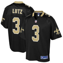 Load image into Gallery viewer, Men&#39; NFL Pro Line Wil Lutz Black New Orleans Saints Big &amp; Tall Player Jersey