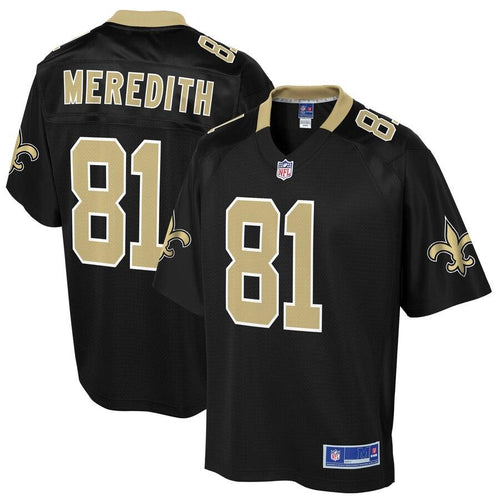 Men' NFL Pro Line Cameron Meredith Black New Orleans Saints Big & Tall Player Jersey