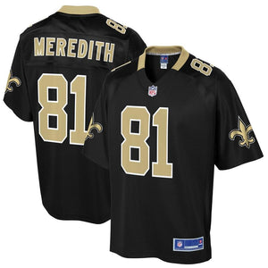 Men' NFL Pro Line Cameron Meredith Black New Orleans Saints Big & Tall Player Jersey