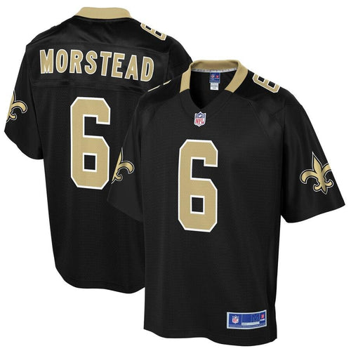Men' NFL Pro Line Thomas Morestead Black New Orleans Saints Big & Tall Player Jersey