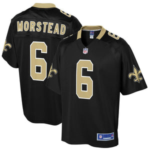 Men' NFL Pro Line Thomas Morestead Black New Orleans Saints Big & Tall Player Jersey