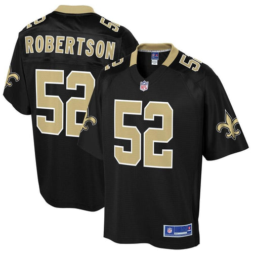 Men' NFL Pro Line Craig Robertson Black New Orleans Saints Big & Tall Player Jersey
