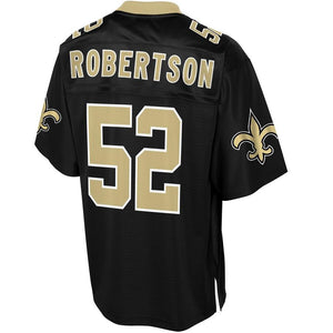 Men' NFL Pro Line Craig Robertson Black New Orleans Saints Big & Tall Player Jersey
