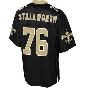 Men' NFL Pro Line Taylor Stallworth Black New Orleans Saints Big & Tall Player Jersey
