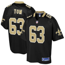 Load image into Gallery viewer, Men&#39; NFL Pro Line Cameron Tom Black New Orleans Saints Big &amp; Tall Player Jersey