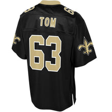 Load image into Gallery viewer, Men&#39; NFL Pro Line Cameron Tom Black New Orleans Saints Big &amp; Tall Player Jersey