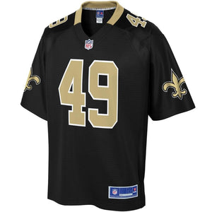 Men' NFL Pro Line Zach Wood Black New Orleans Saints Big & Tall Player Jersey