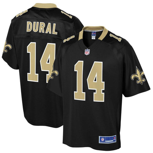 Men' NFL Pro Line Travin Dural Black New Orleans Saints Big & Tall Player Jersey