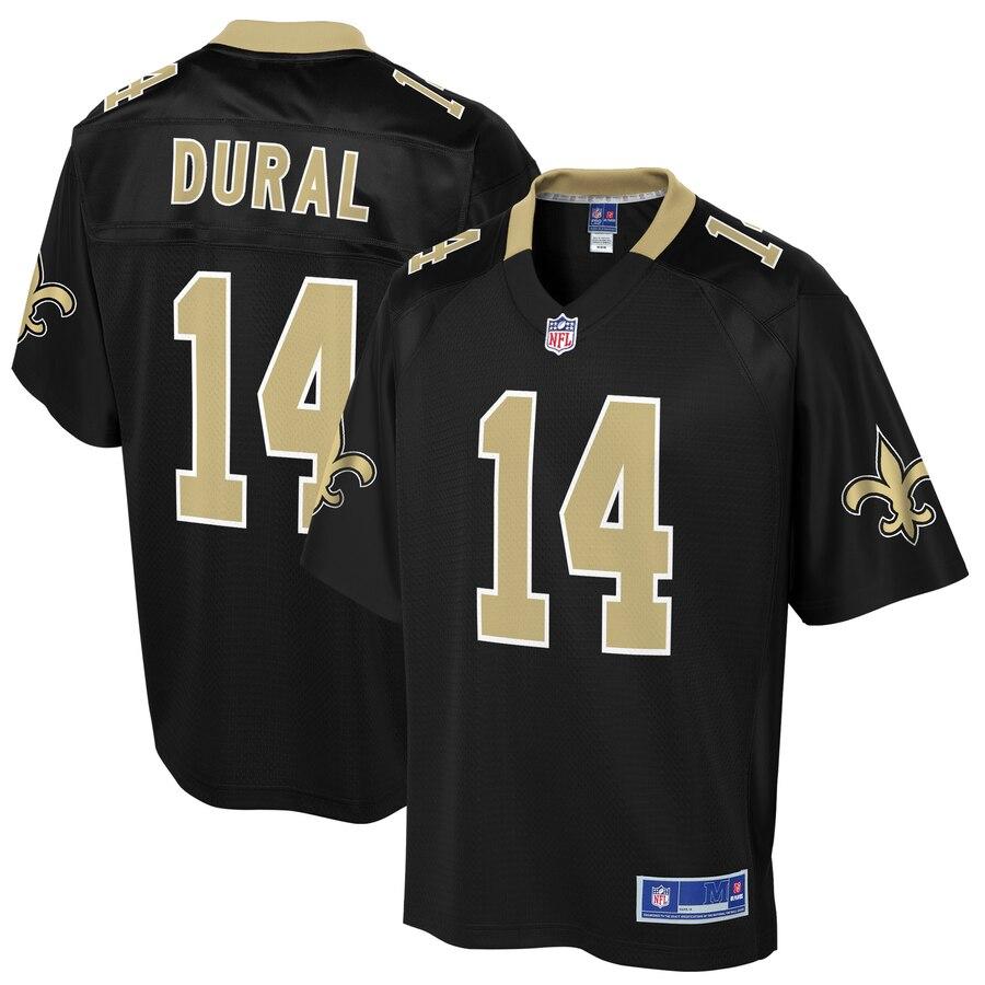 Men' NFL Pro Line Travin Dural Black New Orleans Saints Big & Tall Player Jersey