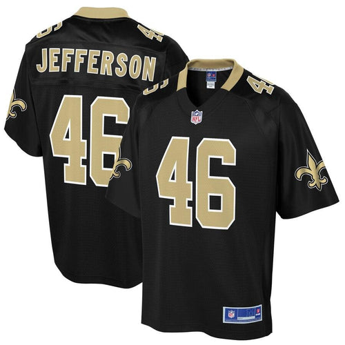 Men' NFL Pro Line Rickey Jefferson Black New Orleans Saints Big & Tall Player Jersey