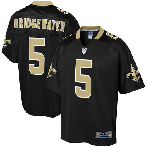 Men' NFL Pro Line Teddy Bridgewater Black New Orleans Saints Big & Tall Player Jersey
