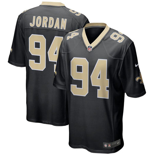 Men' Nike Cameron Jordan Black New Orleans Saints Game Jersey