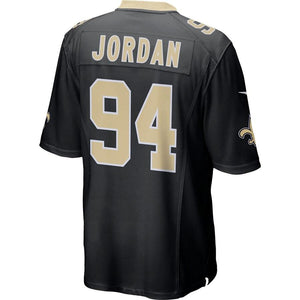 Men' Nike Cameron Jordan Black New Orleans Saints Game Jersey