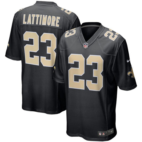 Men' Nike Marshon Lattimore Black New Orleans Saints Event Game Jersey
