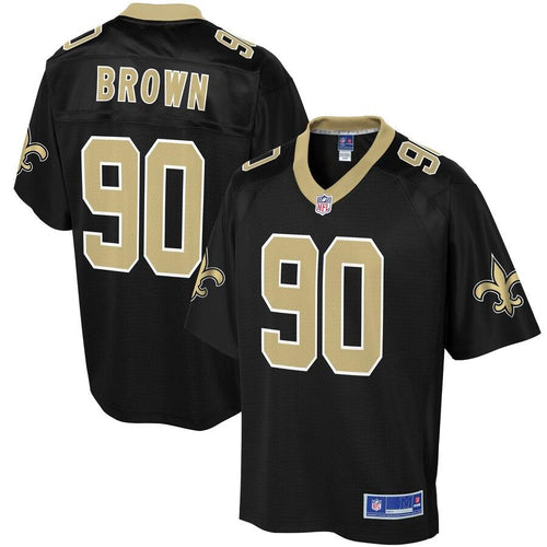 Men' NFL Pro Line Malcolm Brown Black New Orleans Saints Player Jersey