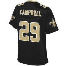 Load image into Gallery viewer, Chris Campbell New Orleans Saints NFL Pro Line Women&#39; Primary Player Jersey – Black