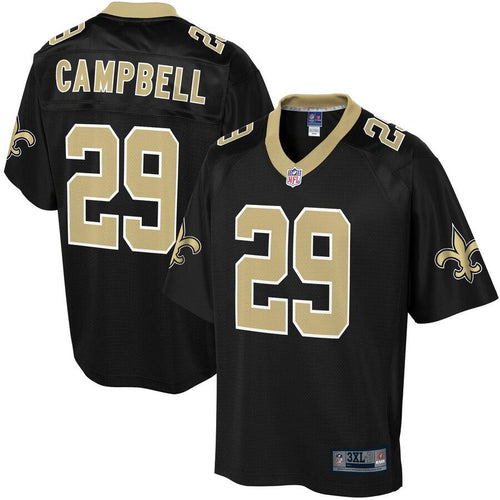 Chris Campbell New Orleans Saints NFL Pro Line Big & Tall Team Player Jersey – Black