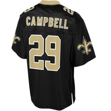 Load image into Gallery viewer, Chris Campbell New Orleans Saints NFL Pro Line Big &amp; Tall Team Player Jersey – Black