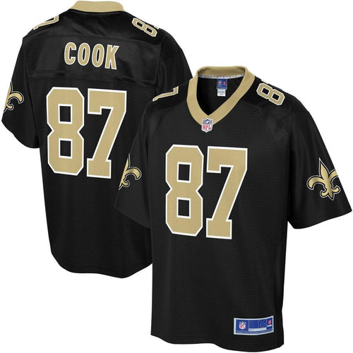 Men' NFL Pro Line Jared Cook Black New Orleans Saints Player Jersey
