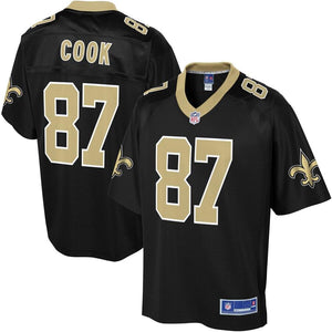 Men' NFL Pro Line Jared Cook Black New Orleans Saints Player Jersey