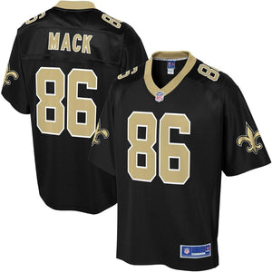 Men' NFL Pro Line Alize Mack Black New Orleans Saints Player Jersey