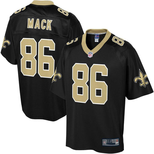 Men' NFL Pro Line Alize Mack Black New Orleans Saints Big & Tall Player Jersey
