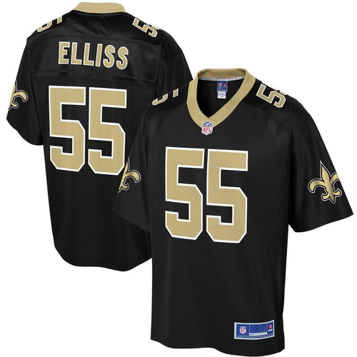 Men' NFL Pro Line Kaden Elliss Black New Orleans Saints Player Jersey