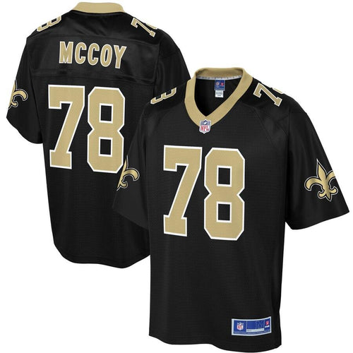Men' NFL Pro Line Erik Mccoy Black New Orleans Saints Player Jersey