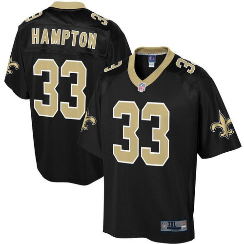 Men' NFL Pro Line Saquon Hampton Black New Orleans Saints Big & Tall Player Jersey