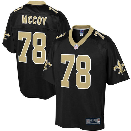 Men' NFL Pro Line Erik Mccoy Black New Orleans Saints Big & Tall Player Jersey