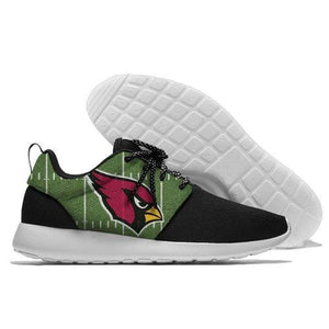 Men Arizona Cardinals Roshe Style Lightweight Running Shoes - Black And Green
