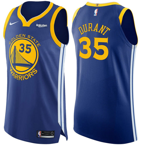 35 - Kevin Durant Golden State Warriors Authentic On Court Icon Jersey - Royal