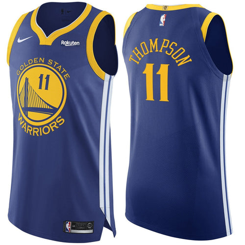 11 - Klay Thompson Golden State Warriors Authentic On Court Icon Jersey - Royal