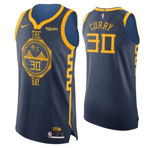 30 - Stephen Curry Golden State Warriors Authentic On Court Jersey - Indigo