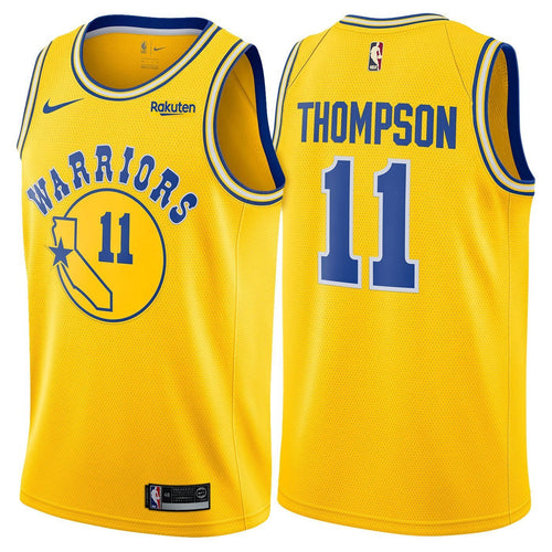 11 - Klay Thompson Golden State Warriors Swingman Hardwood Classic Jersey - Gold
