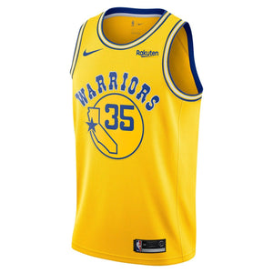 35 - Kevin Durant Golden State Warriors Swingman Hardwood Classic Jersey - Gold