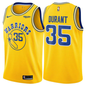 35 - Kevin Durant Golden State Warriors Swingman Hardwood Classic Jersey - Gold