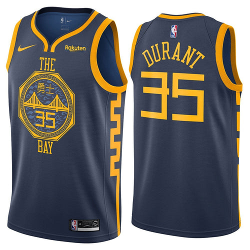 35 - Kevin Durant Golden State Warriors City Edition Swingman Jersey - Indigo