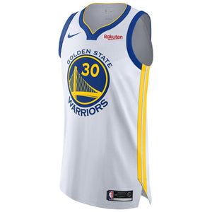 30 - Stephen Curry Golden State Warriors Authentic On Court Association Jersey - White