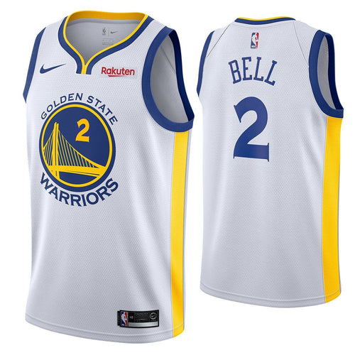 2 - Jordan Bell Golden State Warriors Swingman Association Jersey - White