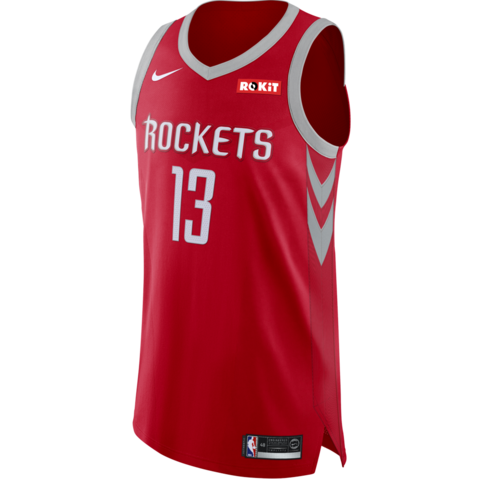 13 - James Harden Houston Rockets Icon Edition Authentic Jersey - Red