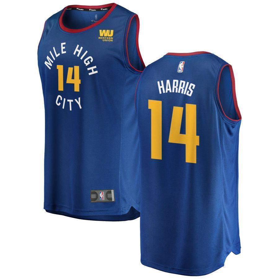 14 - Gary Harris Denver Nuggets Swingman Association Jersey - Blue