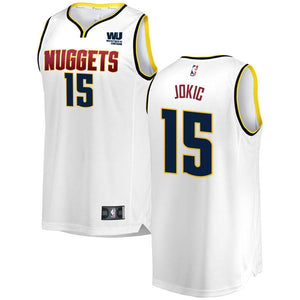 15 - Nikola Jokic Denver Nuggets Swingman Association Jersey - White