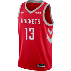 13 - James Harden Houston Rockets Icon Edition Swingman Jersey - Red