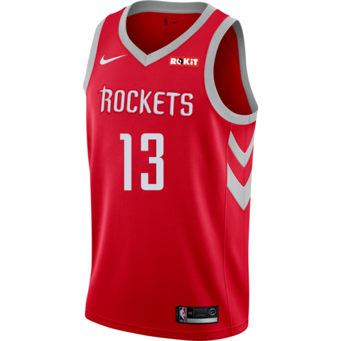 13 - James Harden Houston Rockets Icon Edition Swingman Jersey - Red