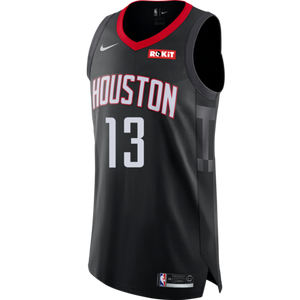 13 - James Harden Houston Rockets Statement Edition Authentic Jersey - Black
