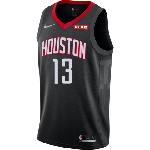 13 - James Harden Houston Rockets Statement Edition Swingman Jersey - Black